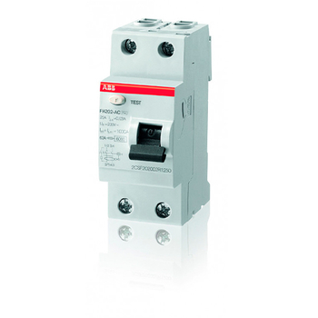 ABB FH202AC УЗО 2P 63A 30mA (AC) - Электрика, НВА - Модульное оборудование - Узо - . Магазин оборудования для автономного и резервного электропитания Ekosolar.ru в Камышине