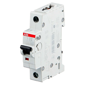 Автоматический выключатель ABB S201 1P 16А (С) 6kA - Электрика, НВА - Модульное оборудование - Автоматические выключатели - . Магазин оборудования для автономного и резервного электропитания Ekosolar.ru в Камышине
