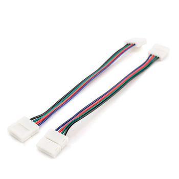 Комплект коннекторов Apeyron Electrics 09-12 (2 клипсы с проводами) для RGB-светодиодной ленты 12В IP20 10 мм - Светильники - Cветодиодные ленты - . Магазин оборудования для автономного и резервного электропитания Ekosolar.ru в Камышине