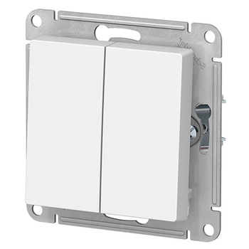 Выключатель Schneider Electric AtlasDesign 2-клавишный сх.5, 10АХ, белый, механизм - Электрика, НВА - Выключатели и розетки - Выключатели - . Магазин оборудования для автономного и резервного электропитания Ekosolar.ru в Камышине