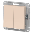Переключатель Schneider Electric AtlasDesign 2-клавишный сх.6, 10АХ, бежевый механизм - Электрика, НВА - Выключатели и розетки - Выключатели - . Магазин оборудования для автономного и резервного электропитания Ekosolar.ru в Камышине