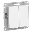 Выключатель Schneider Electric AtlasDesign 2-клавишный сх.5, 10АХ, белый, механизм - Электрика, НВА - Выключатели и розетки - Выключатели - . Магазин оборудования для автономного и резервного электропитания Ekosolar.ru в Камышине