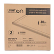 Панель ультратонкая светодиодная LightPhenomenON LT-UTP-02-IP40-40W-6500К 4E комплект с драйвером - Светильники - Для общественных зданий - . Магазин оборудования для автономного и резервного электропитания Ekosolar.ru в Камышине