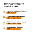 ИБП для котла Энергия Про 500 + Аккумулятор Grid 75 Ah 12 v (300Вт - 137мин) - ИБП и АКБ - ИБП для котлов - . Магазин оборудования для автономного и резервного электропитания Ekosolar.ru в Камышине